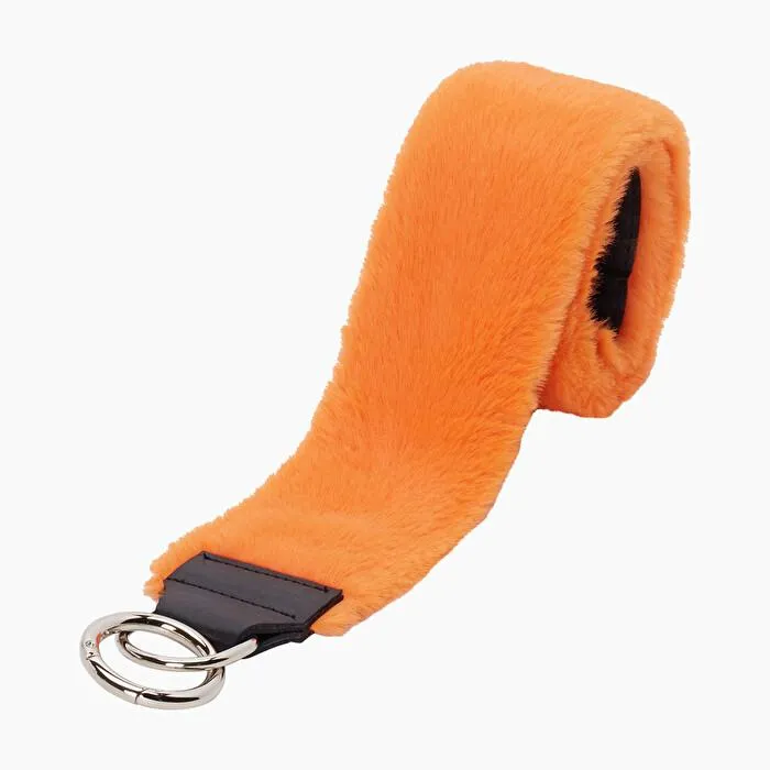 Bandolera fibra sintética naranja fluo